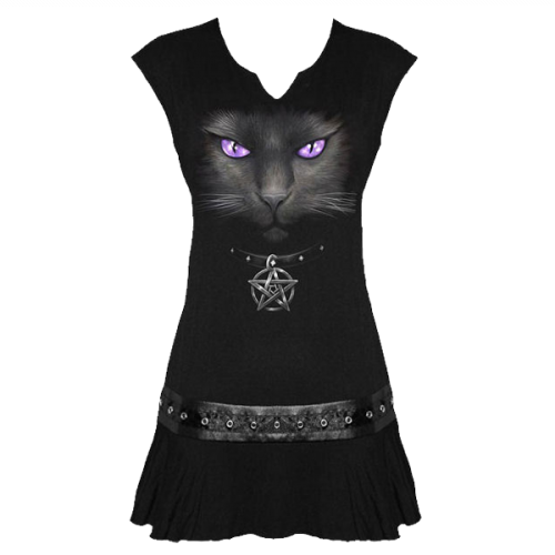 Dress Women's SPIRAL Studwaist Blk